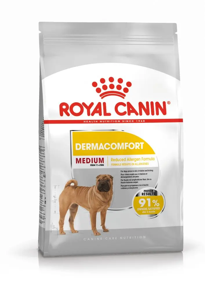 ROYAL CANIN Medium Dermacomfort, hrana uscata caini, prevenirea iritatiilor pielii, 12kg - Image 3