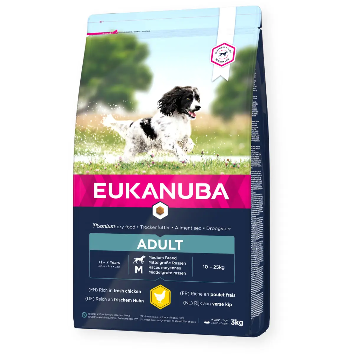 EUKANUBA Adult Medium Breed, M, Pui, hrana uscata caini, 15kg - Image 2