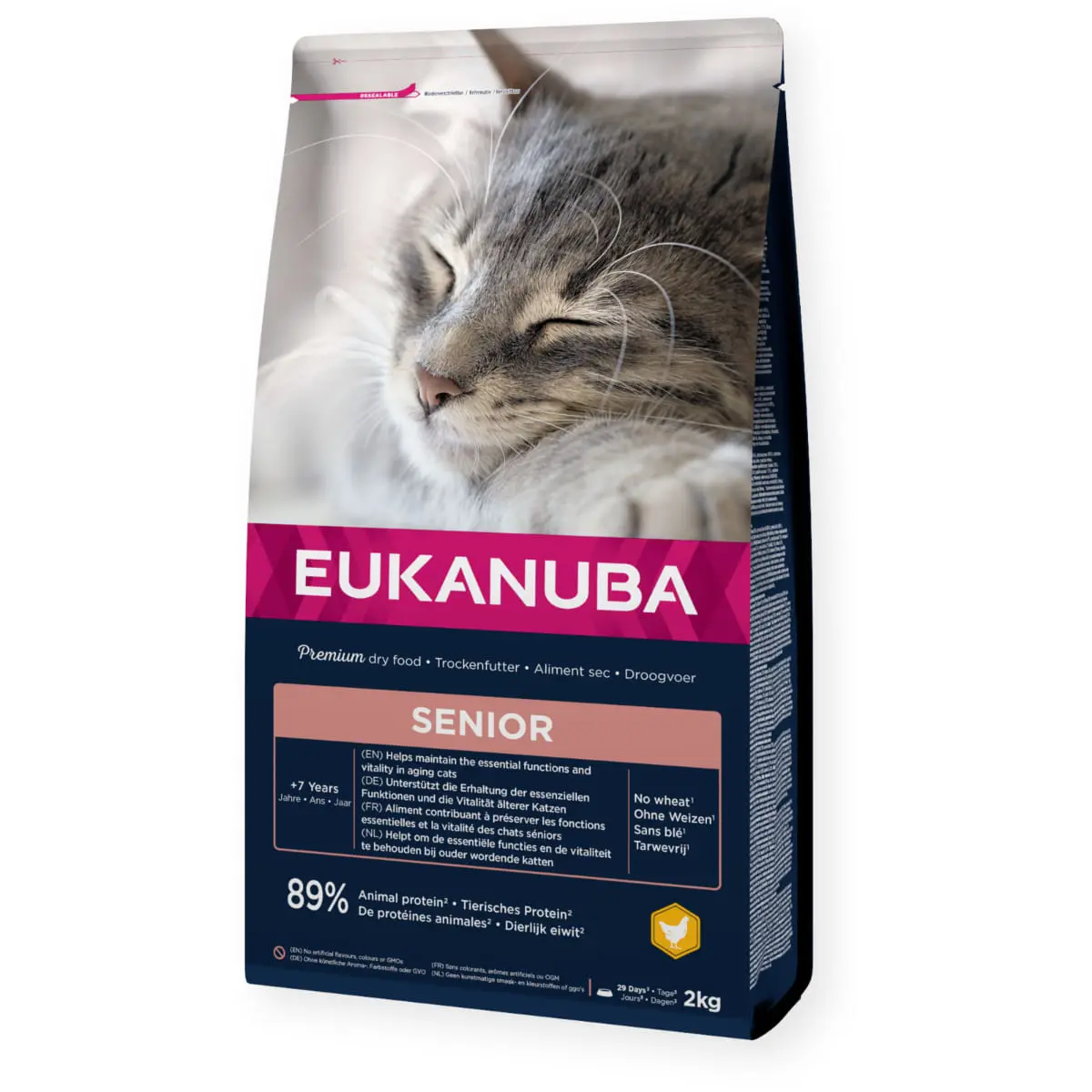 EUKANUBA Senior, Pui, hrana uscata pisici senior, 10kg