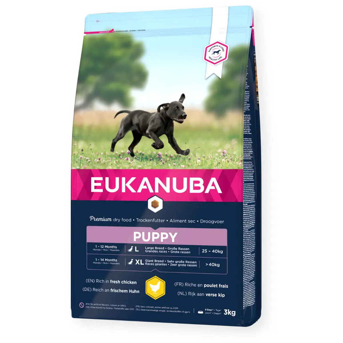 EUKANUBA Puppy Large Breed, L-XL, Pui, hrana uscata caini junior, 15kg - Image 2