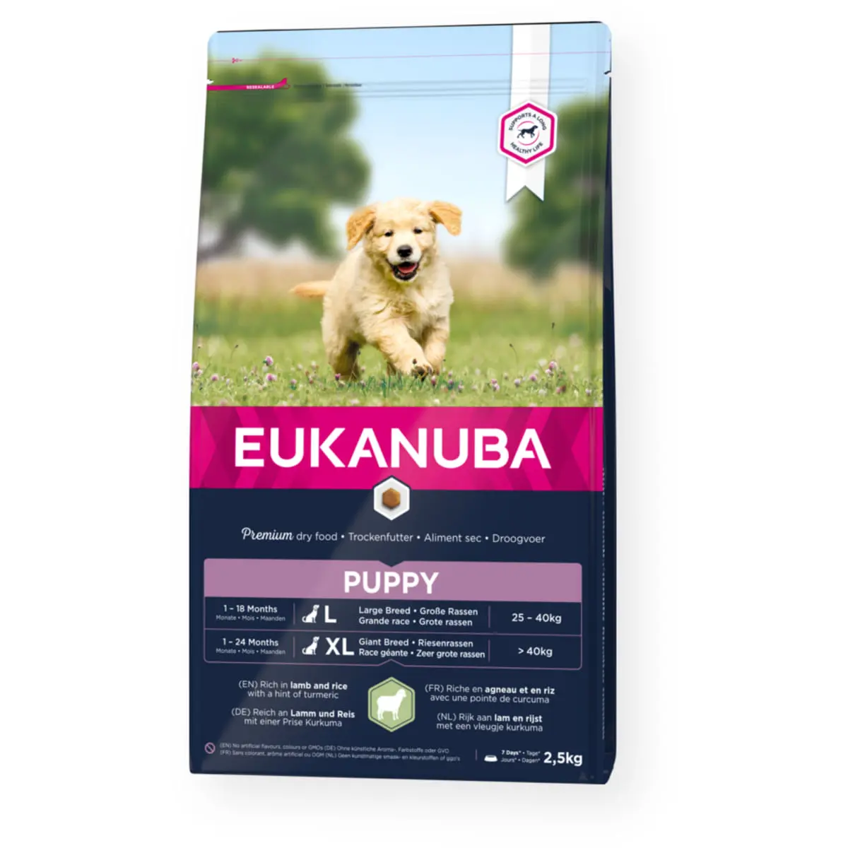 EUKANUBA Puppy Large Breed, L-XL, Miel si Orez, hrana uscata caini junior, 12kg - Image 2