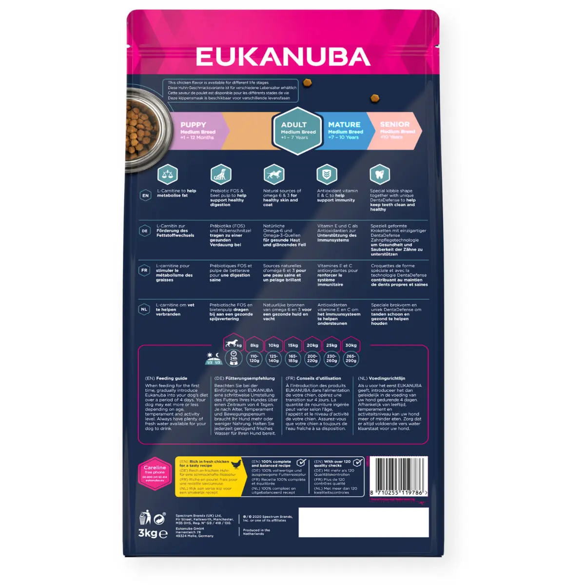 EUKANUBA Adult Medium Breed, M, Pui, hrana uscata caini, 15kg - Image 3