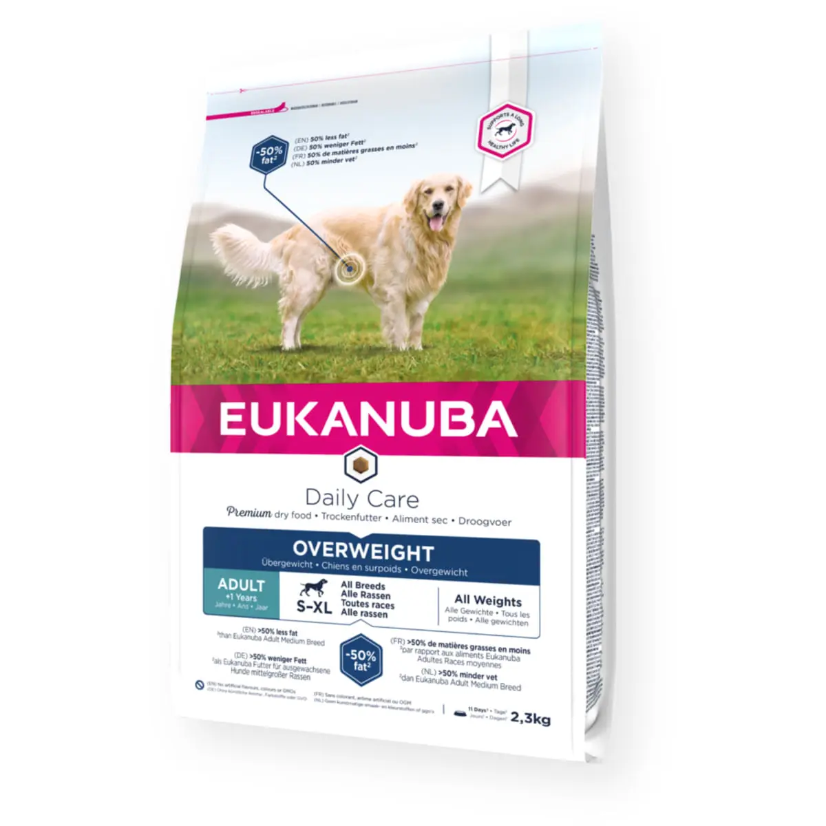 EUKANUBA Daily Care Overweight, S-XL, Pui, hrana uscata caini sterilizati, obezitate, 12kg