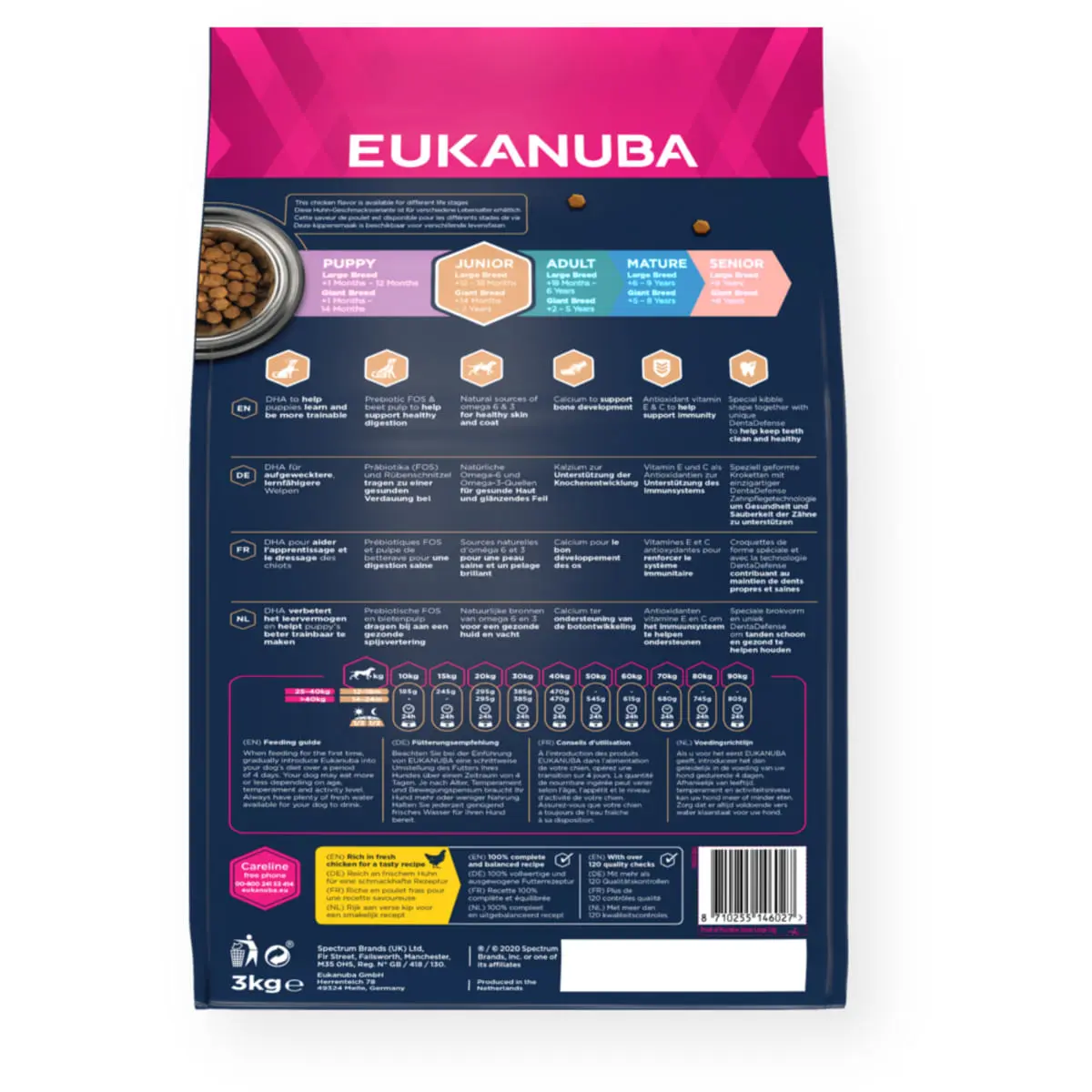 EUKANUBA Junior Large Breed, L-XL, Pui, hrana uscata caini junior, 15kg - Image 3