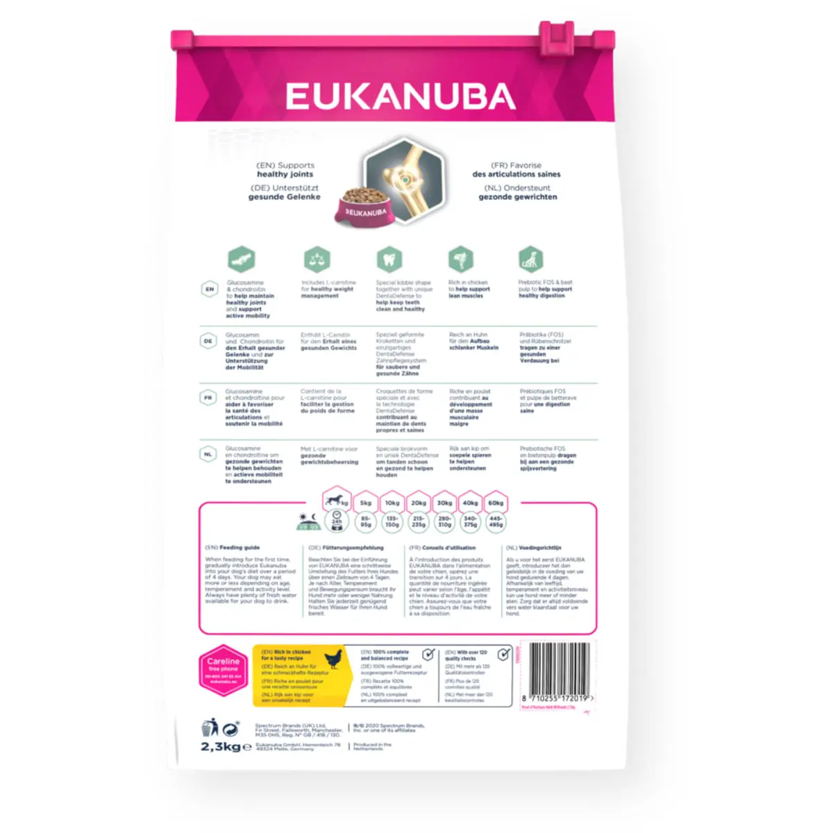 EUKANUBA Daily Care Sensitive Joints, S-XL, Pui, hrana uscata caini, sistem articular, 12kg - Image 3