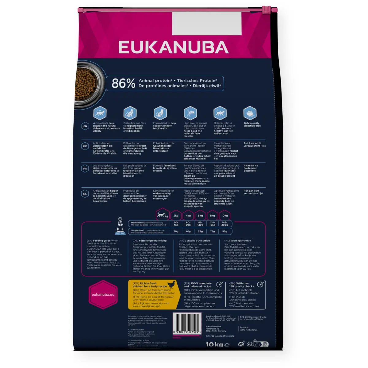 EUKANUBA Sterilised & Weight Control, Pui, hrana uscata pisici, obezitate, 10kg - Image 3