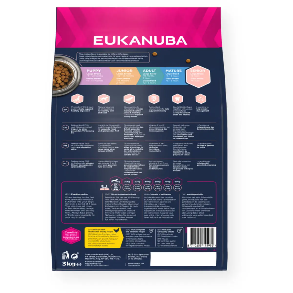 EUKANUBA Senior Large Breed, L-XL, Pui, hrana uscata caini senior, 15kg - Image 3