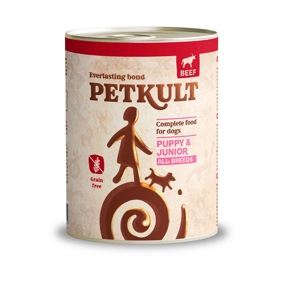 PETKULT Grain Free Junior, Vita, conserva hrana umeda fara cereale caini junior, 800g