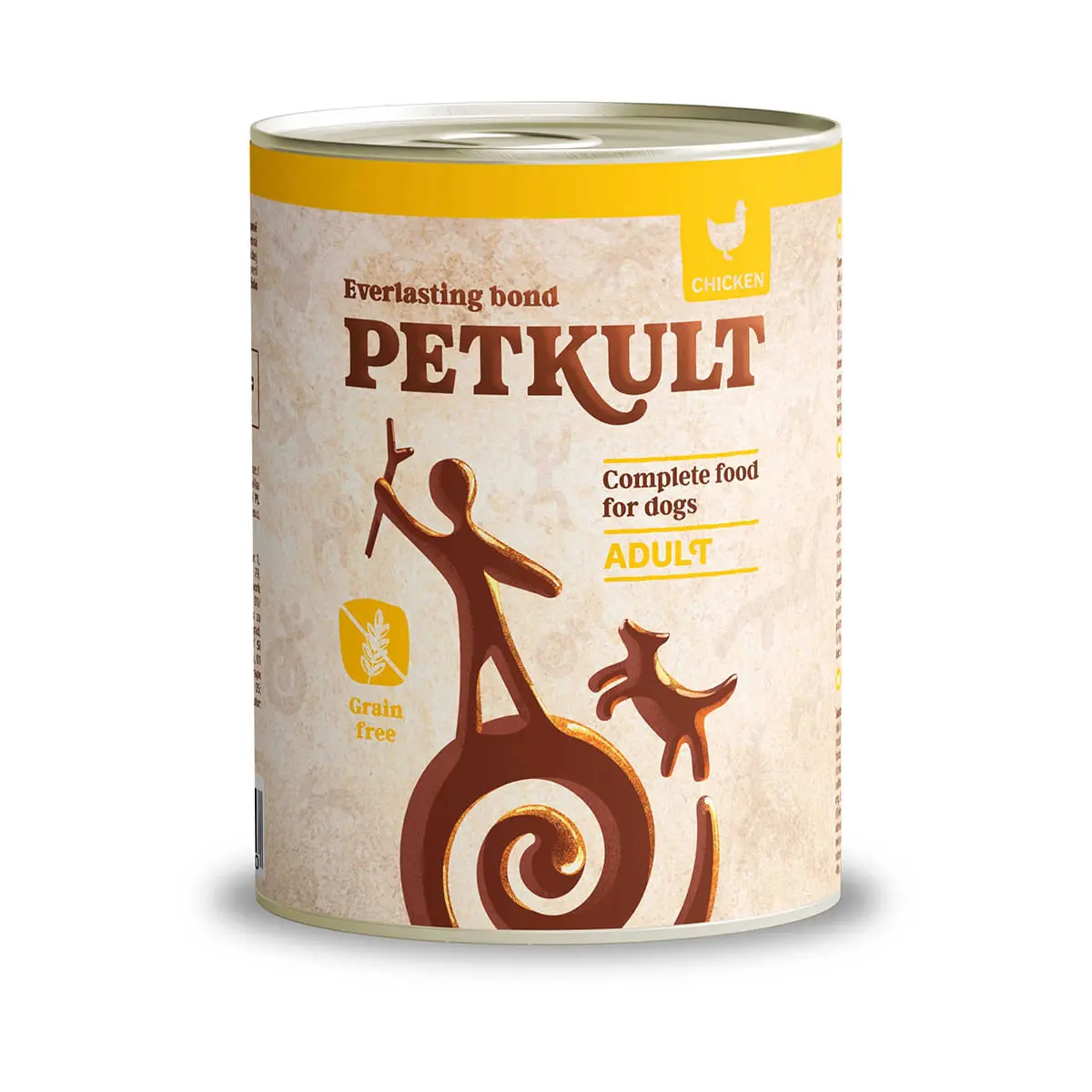 PETKULT Grain Free Adult, Pui, conserva hrana umeda fara cereale caini, 800g