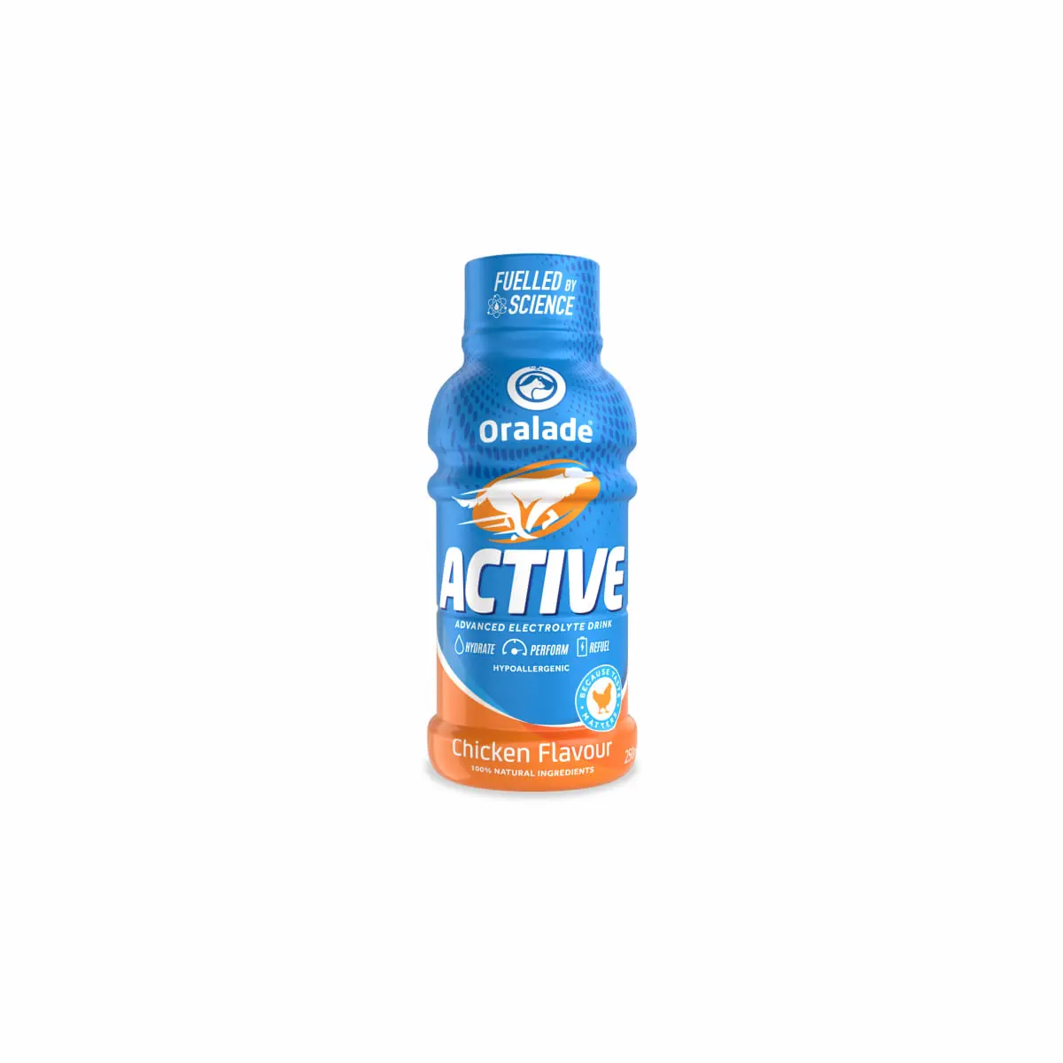 ORALADE Active, Pui, dieta veterinara, flacon hrana lichida caini, activitate intensa, (topping), 250ml - Image 2