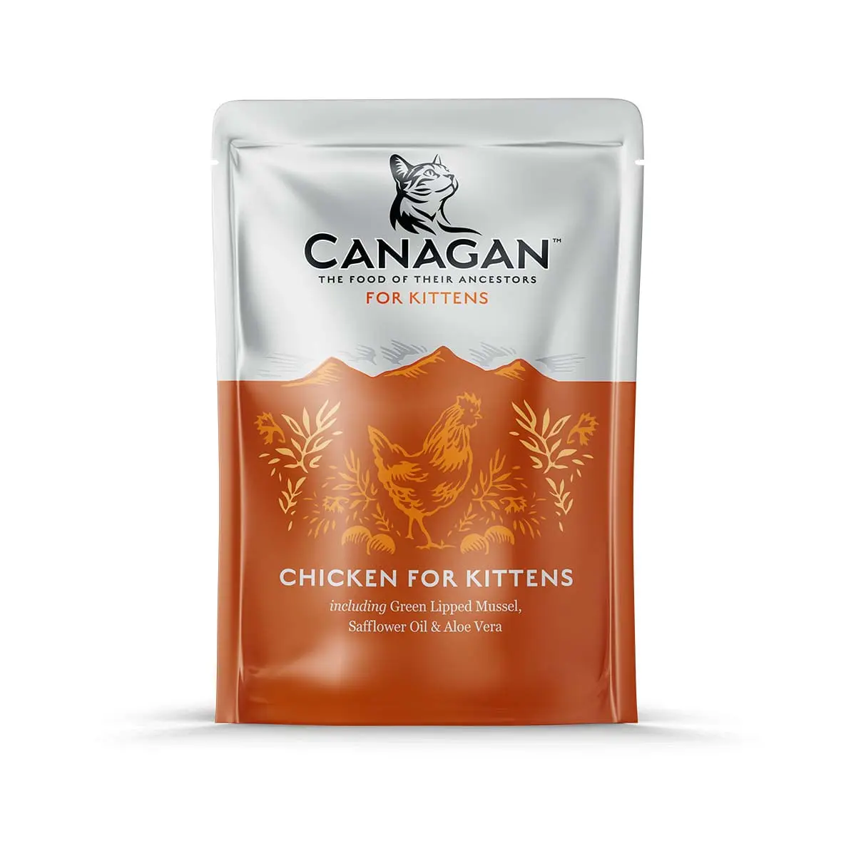 CANAGAN Kitten, Pui, plic hrana umeda fara cereale pisici junior, (in supa), 85g