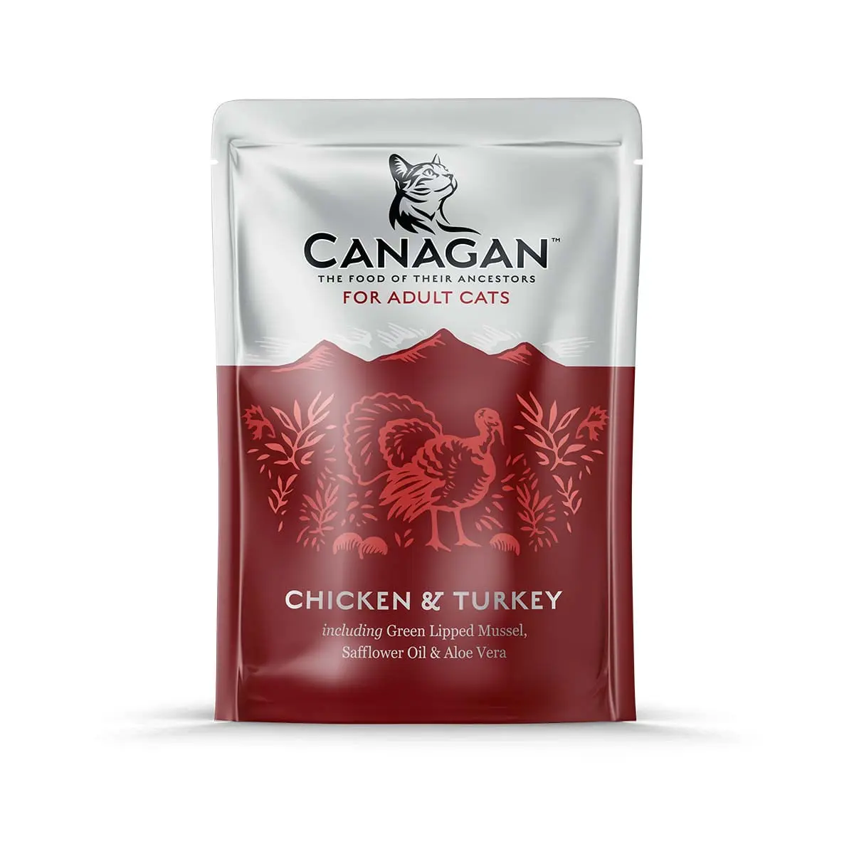 CANAGAN, Pui si Curcan, plic hrana umeda fara cereale pisici, (in supa), 85g