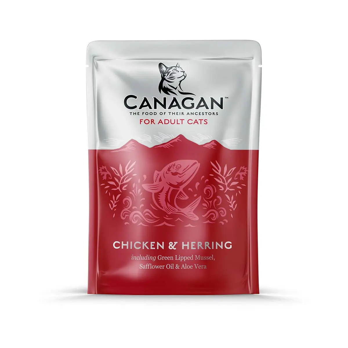 CANAGAN, Pui si Hering, plic hrana umeda fara cereale pisici, (in supa), 85g