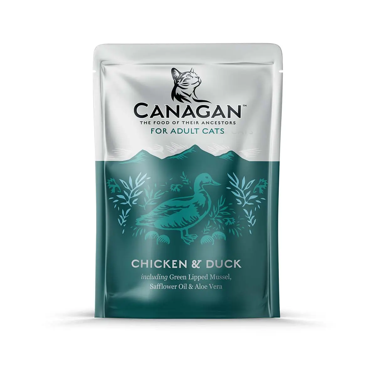 CANAGAN, Pui si Rata, plic hrana umeda fara cereale pisici, (in supa), 85g