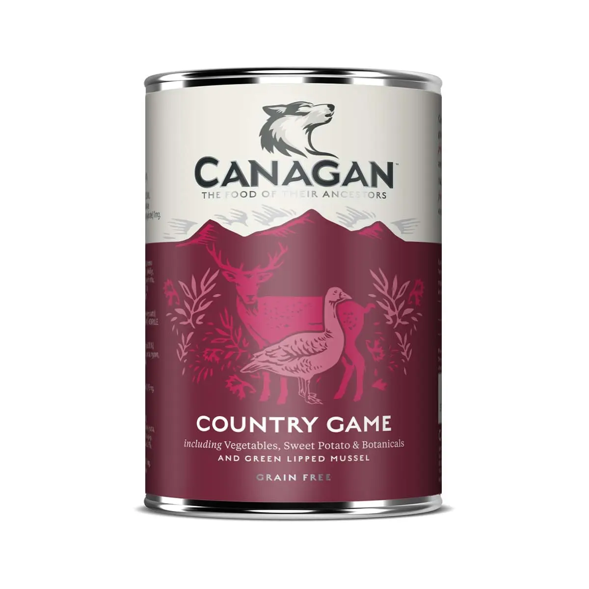 CANAGAN Country Game, XS-XL, Vanat, conserva hrana umeda fara cereale caini junior & adult, (in supa), 400g