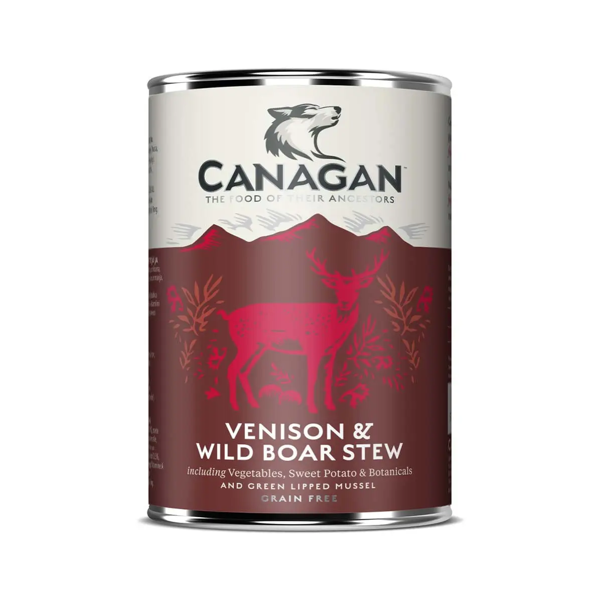 CANAGAN Venison&Wild Boar Stew, XS-XL, Vanat si Mistret, conserva hrana umeda fara cereale caini junior & adult, (in supa), 400g