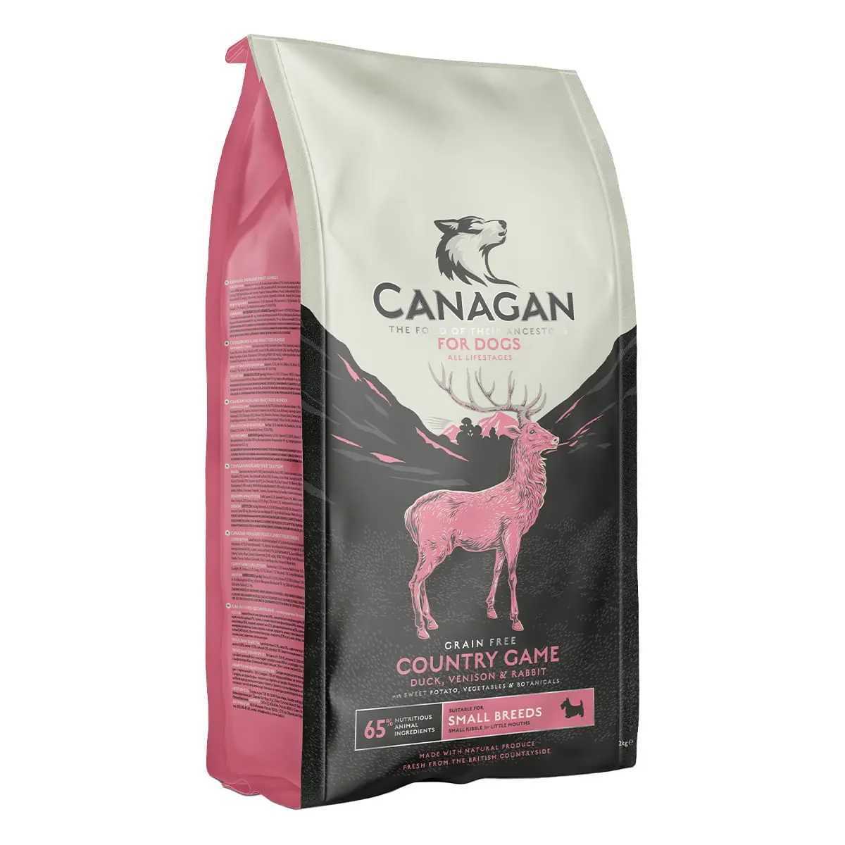 CANAGAN Small Breed Country Game, XS-S, Vanat, hrana uscata fara cereale caini junior & adult, 2kg - Image 2