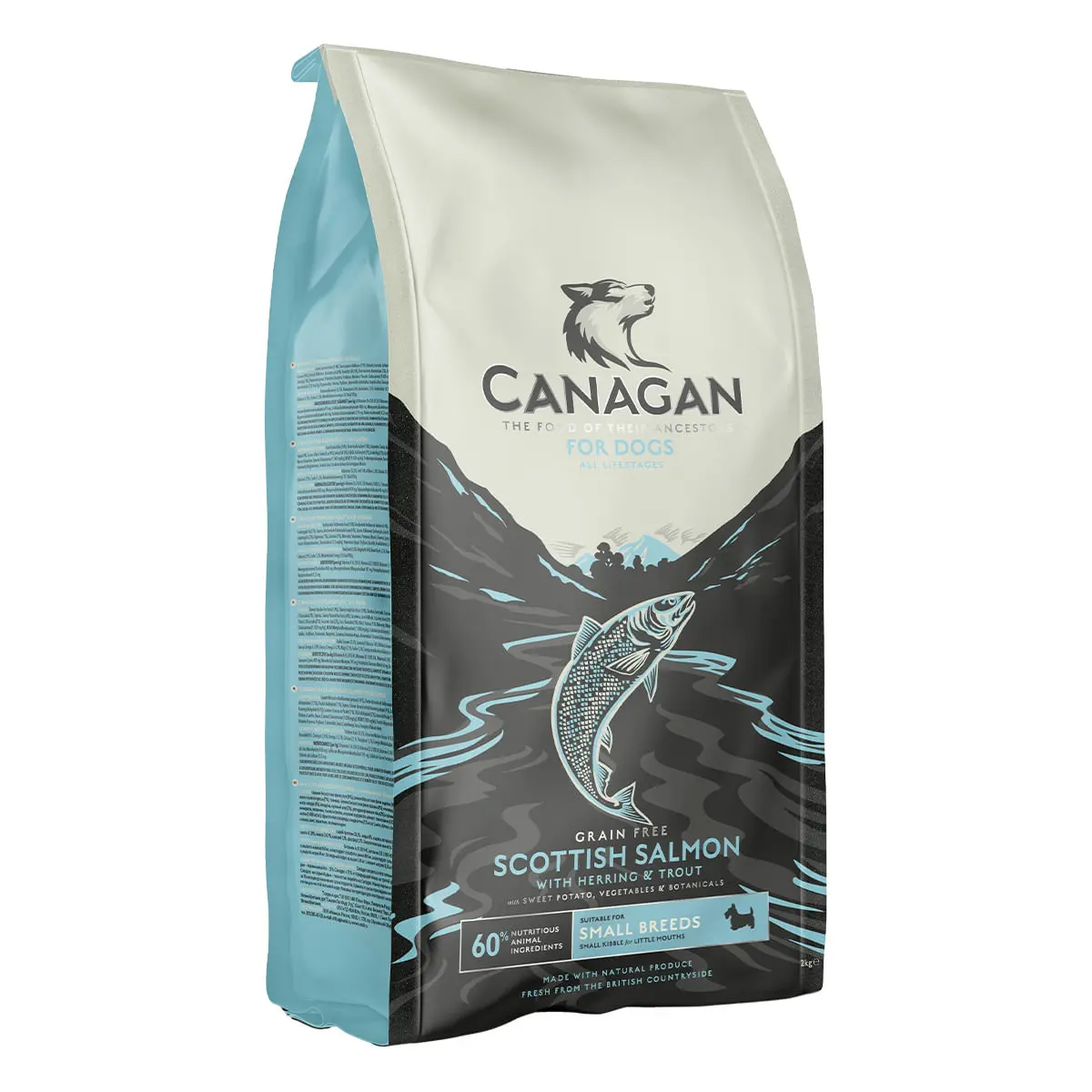 CANAGAN Small Breed Scottish Salmon, XS-S, Somon, hrana uscata fara cereale caini junior & adult, 2kg - Image 2