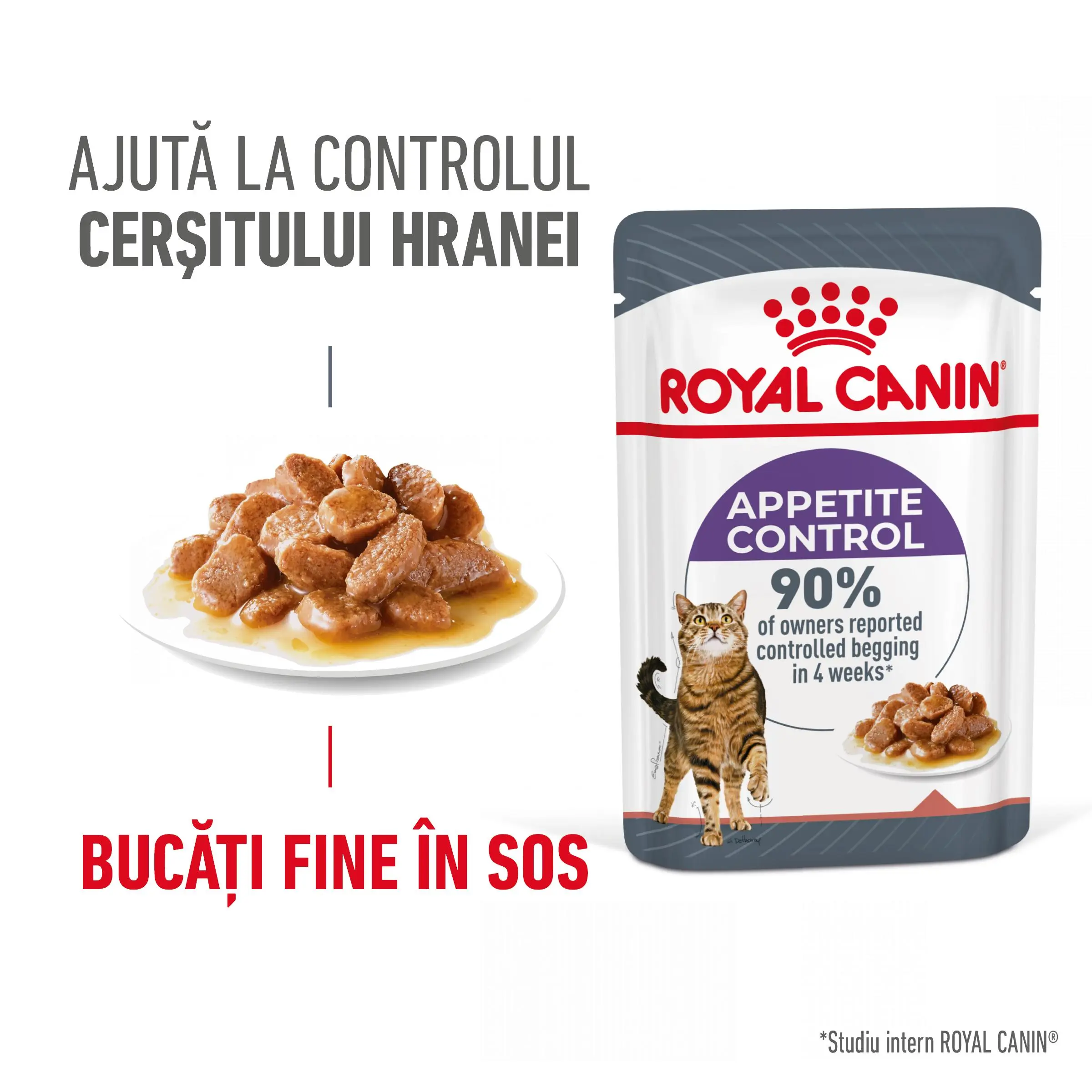 ROYAL CANIN Appetite Control Care Adult hrana umeda pisici reglarea apetitului (in sos), 85g