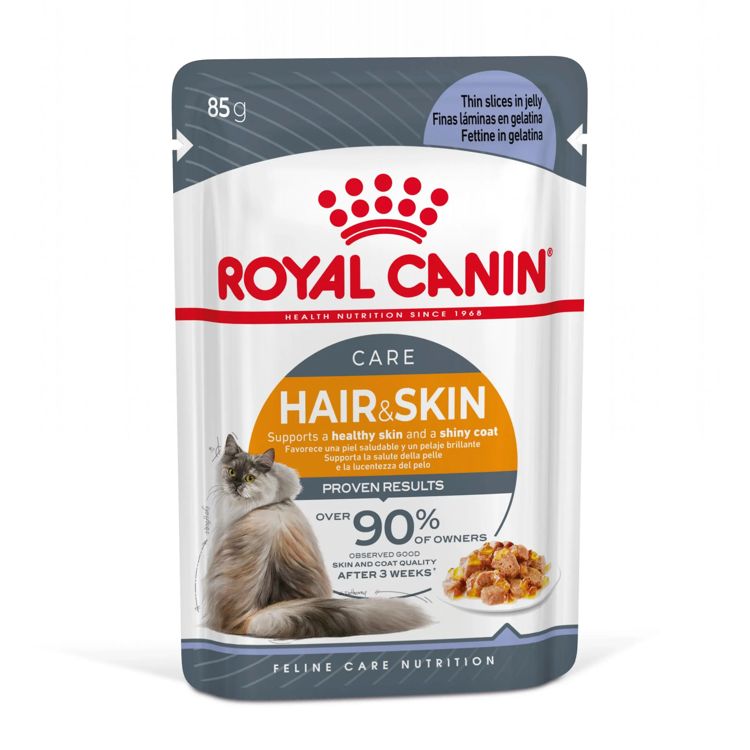 ROYAL CANIN Hair&Skin Care Adult hrana umeda pisici piele & blana (in aspic), 85g - Image 3