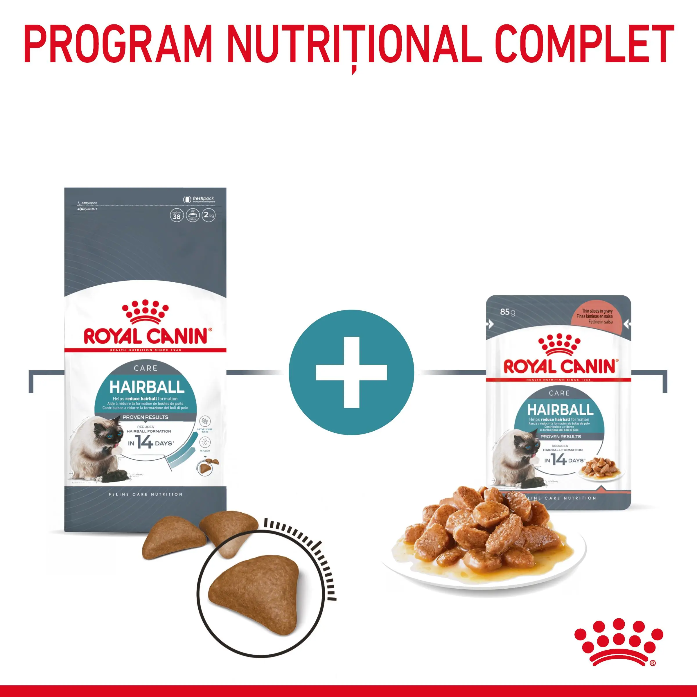 ROYAL CANIN Hairball Care Adult, hrana umeda pisici, limitarea ghemurilor de blana, (in sos), 85g - Image 8