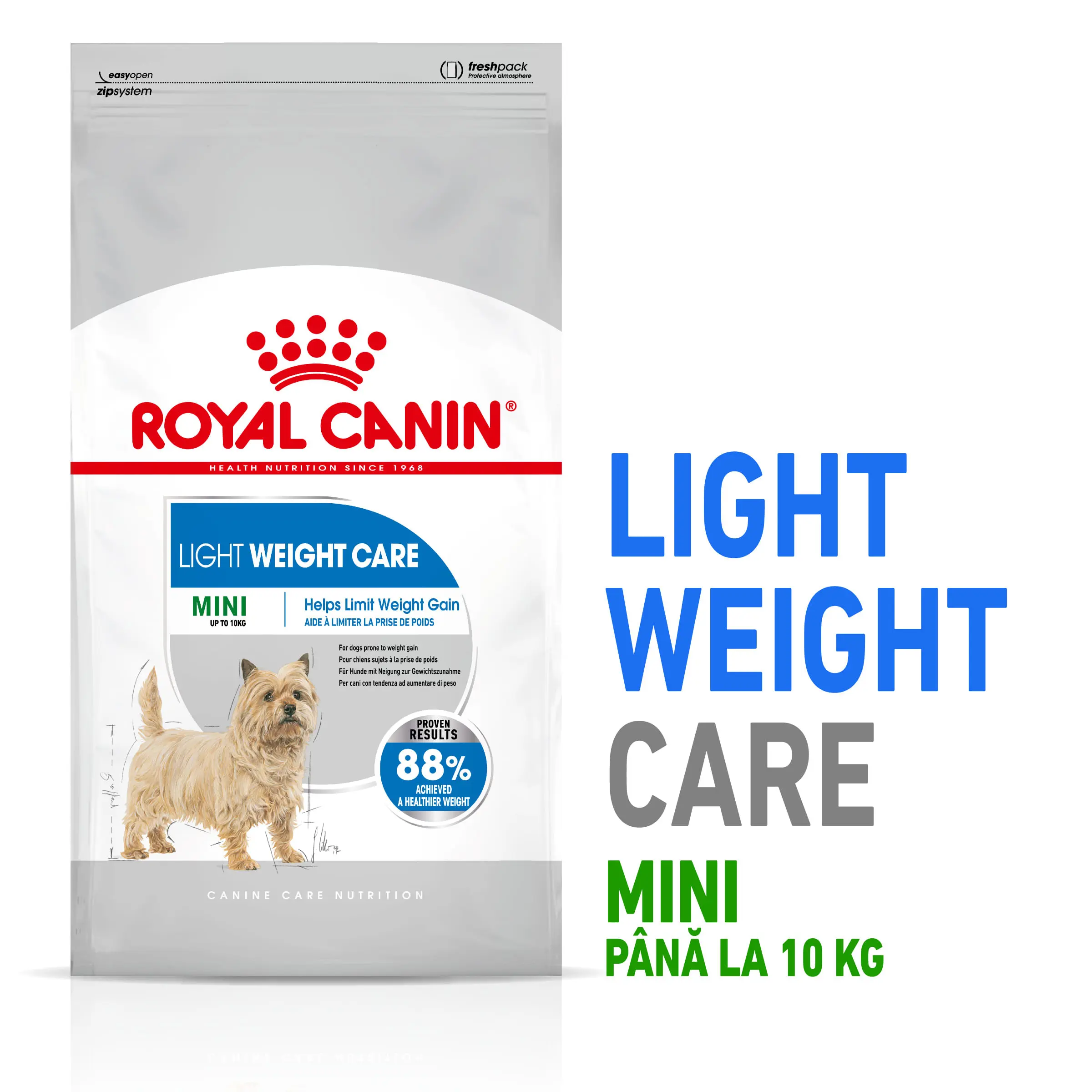ROYAL CANIN Mini Light Weight Care Adult, hrana uscata caini, limitarea cresterii in greutate, 3kg