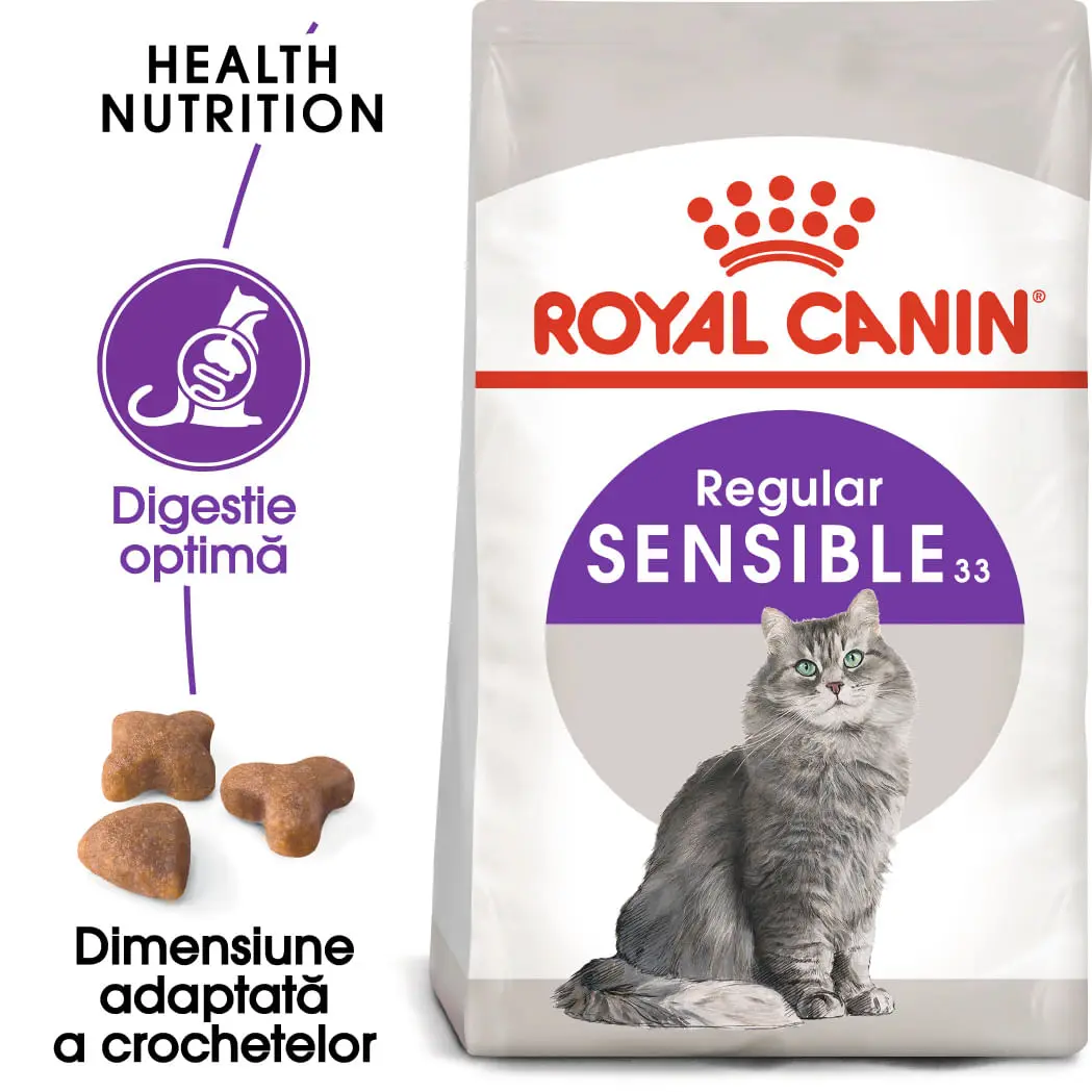 ROYAL CANIN Sensible Adult, hrana uscata pisici, digestie optima, 400g