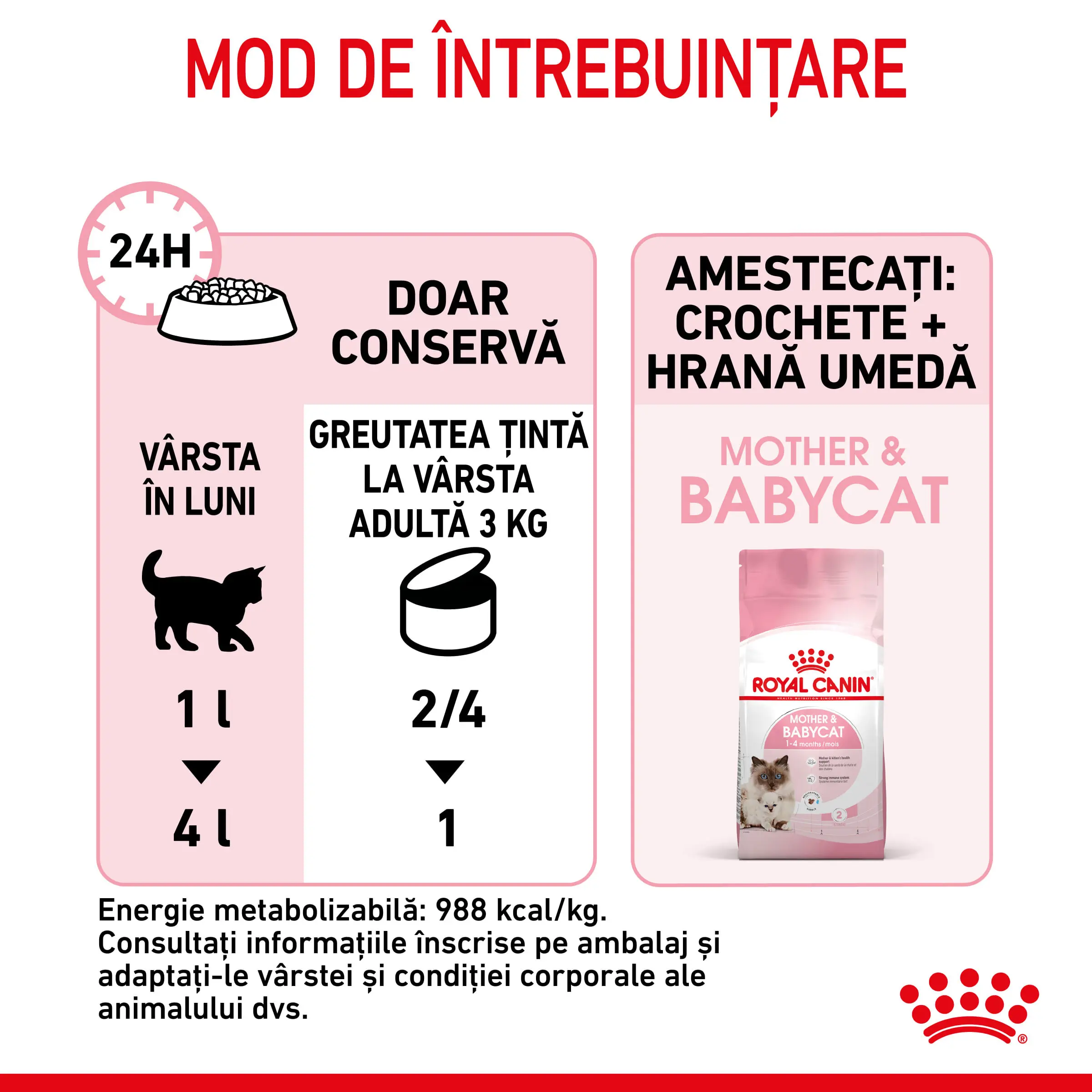 ROYAL CANIN Mother & BabyCat, hrana umeda pisici, mama si puiul, (mousse), 195g - Image 7