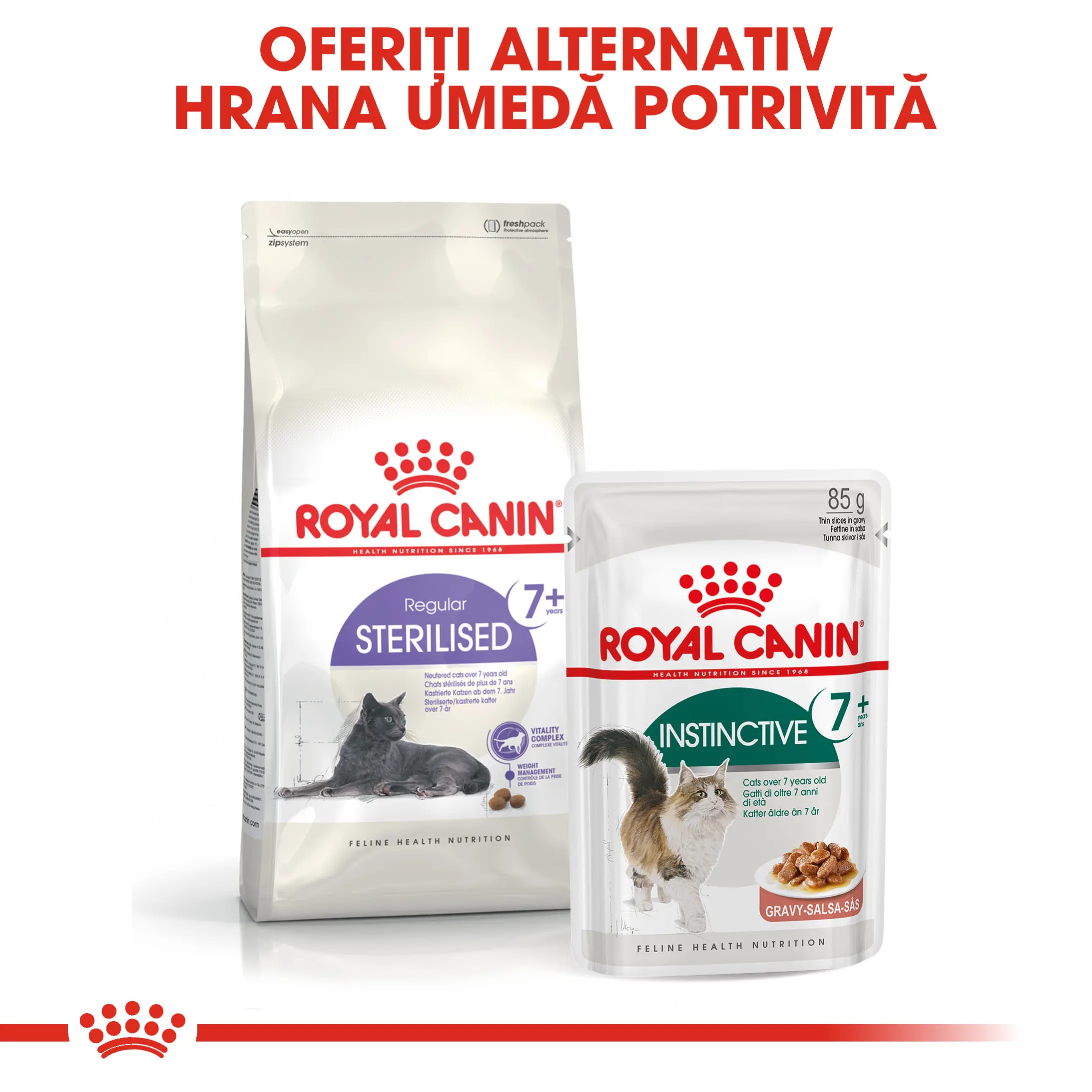 ROYAL CANIN Instinctive 7+, hrana umeda pisici, (in sos), 85g - Image 7