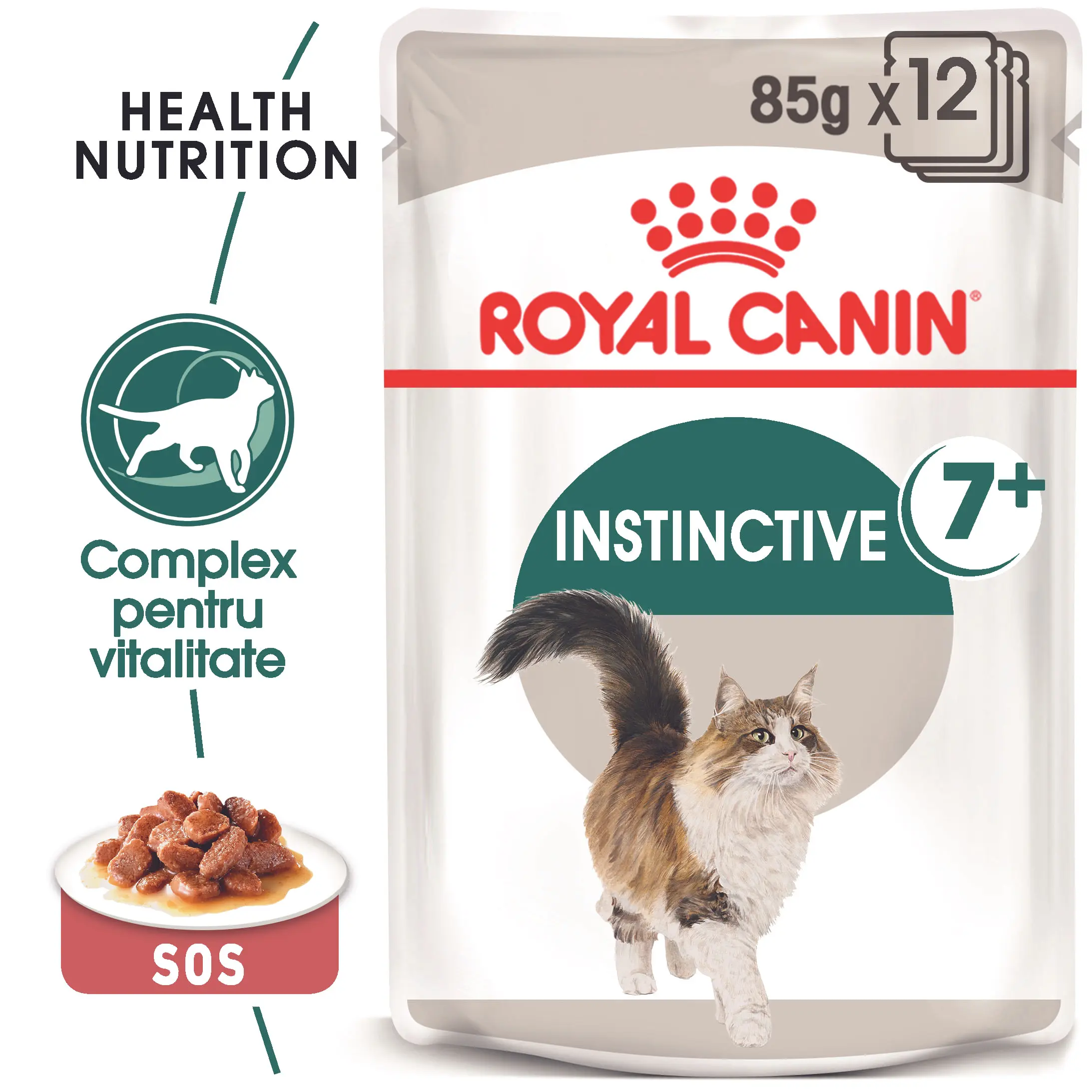 ROYAL CANIN Instinctive 7+, hrana umeda pisici, (in sos), bax, 85g x 12buc - Image 2