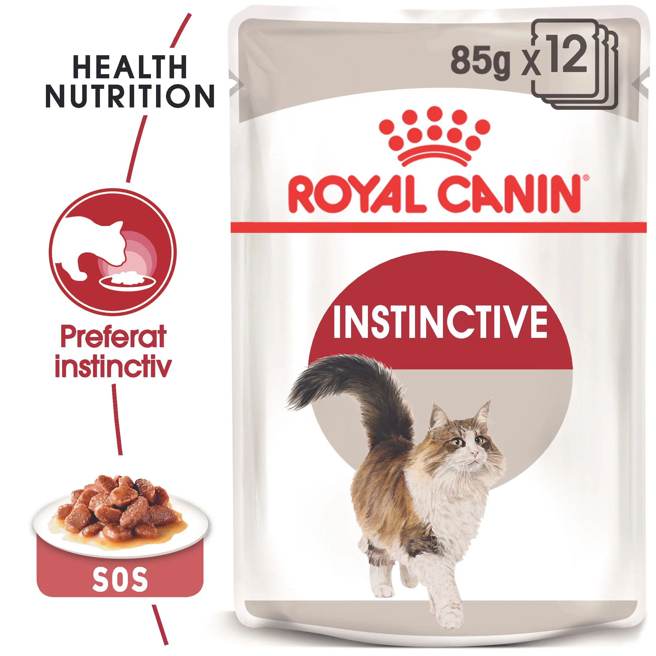 ROYAL CANIN Instinctive Adult, hrana umeda pisici, (in sos), bax, 85g x 12buc - Image 2