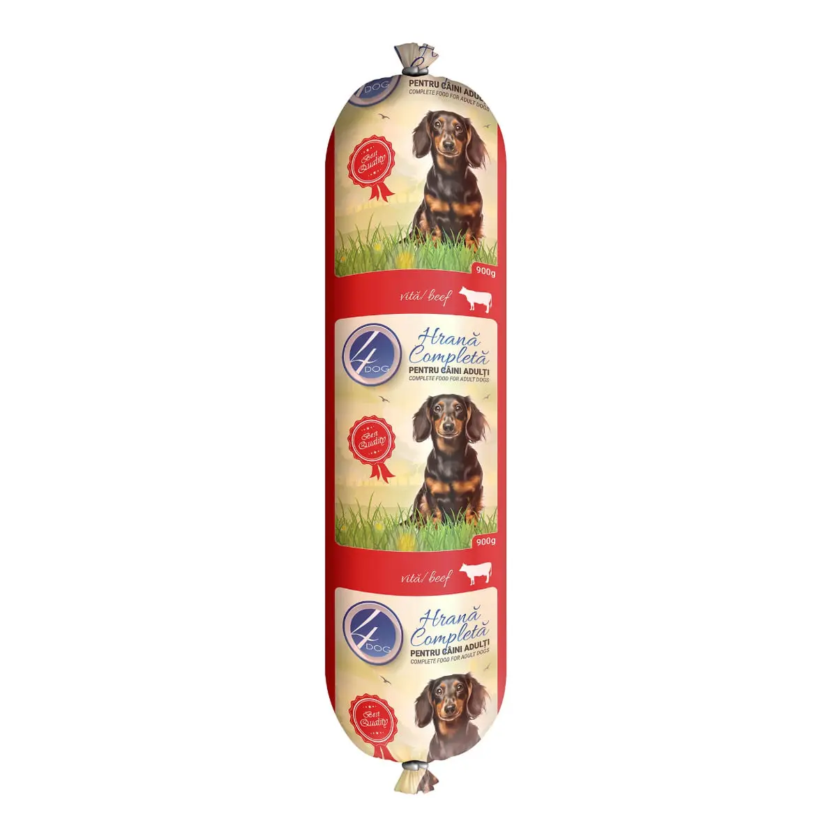 4DOG, XS-XL, Vita, salam hrana umed�� caini, 900g