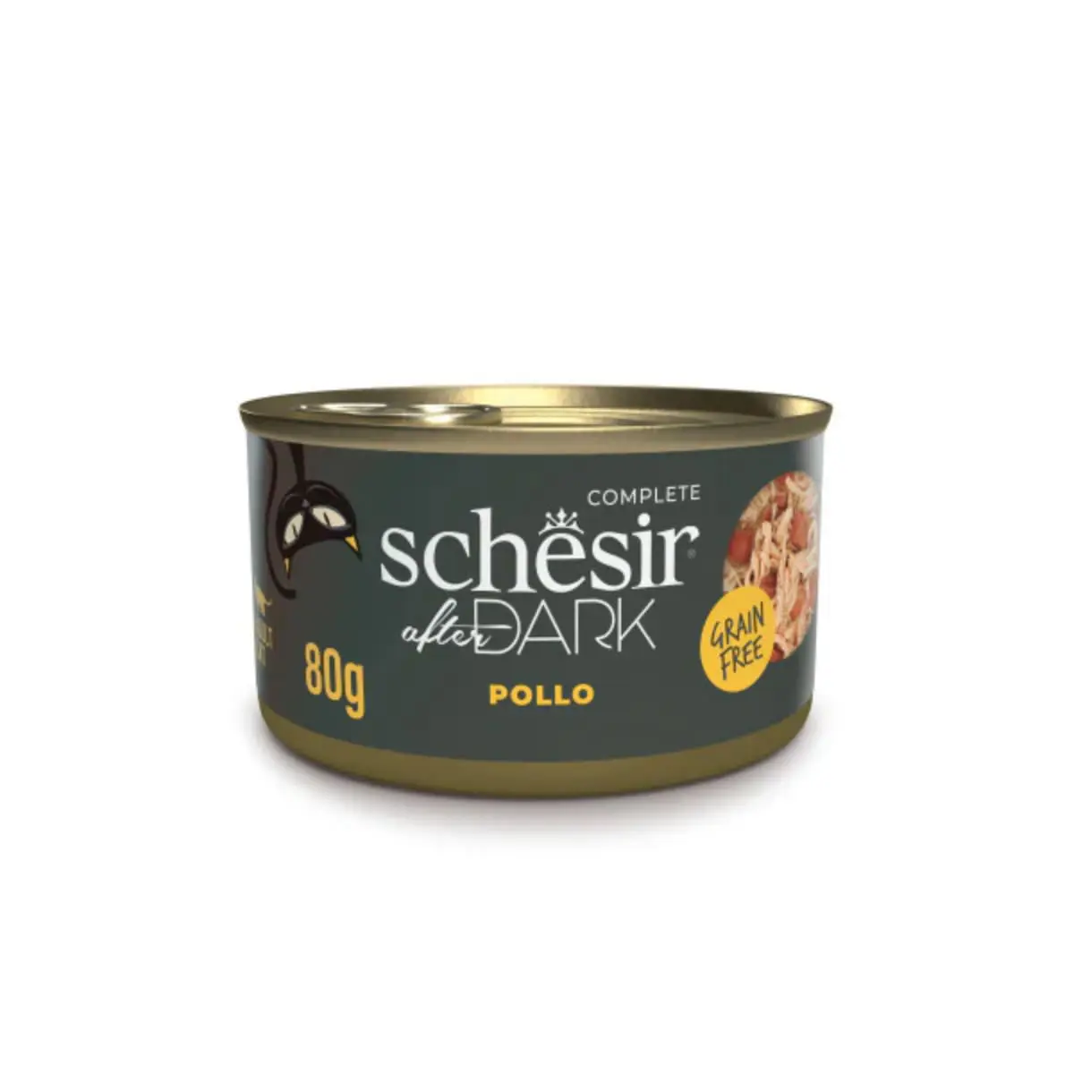 SCHESIR After Dark, Pui, conserva hrana umeda fara cereale pisici, (in supa), 80g