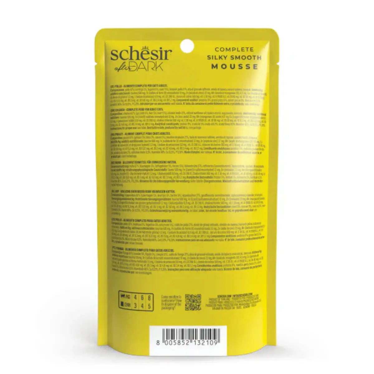 SCHESIR After Dark Velvet Mousse, Pui, plic hrana umeda fara cereale pisici, (mousse), 80g - Image 4