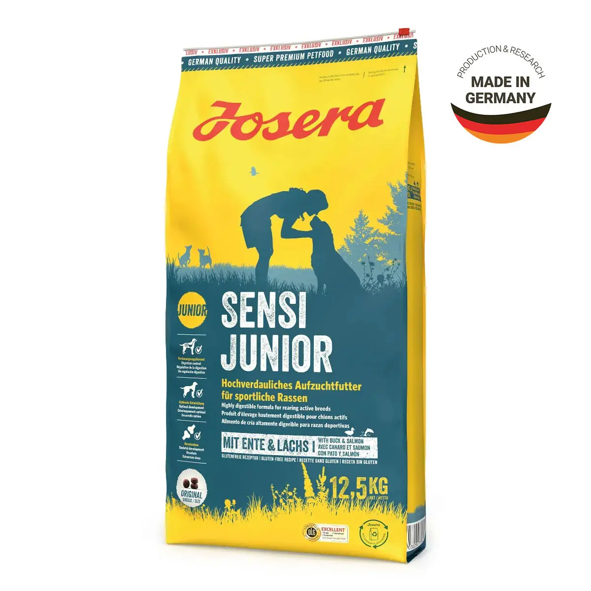 JOSERA Sensi Junior, XS-XL, Rata si Somon, hrana uscata caini junior, 12.5kg - Image 3