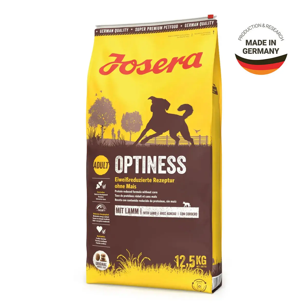 JOSERA Optiness, M-XL, Pasare, hrana uscata caini, apetit capricios, 12.5kg