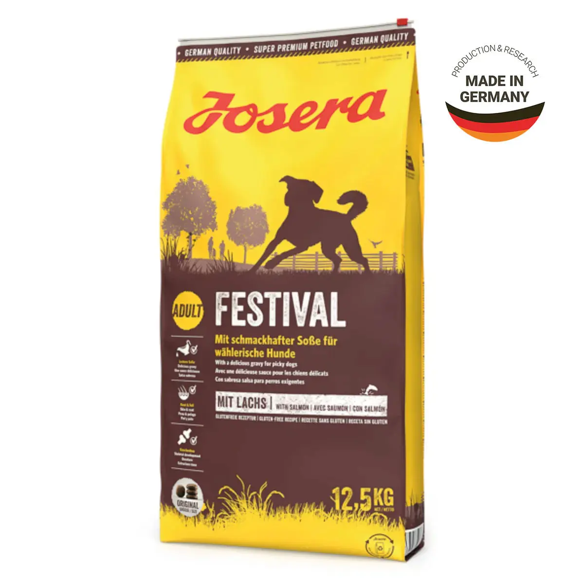 JOSERA Festival, XS-XL, Pasare si Somon, hrana uscata caini, 12.5kg