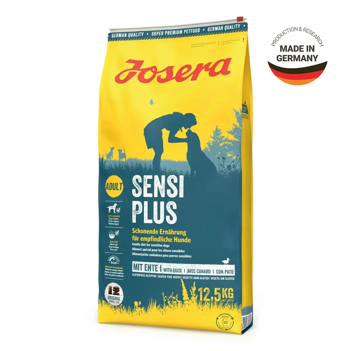 JOSERA Sensi Plus, XS-XL, Pasare si Rata, hrana uscata caini, 12.5kg