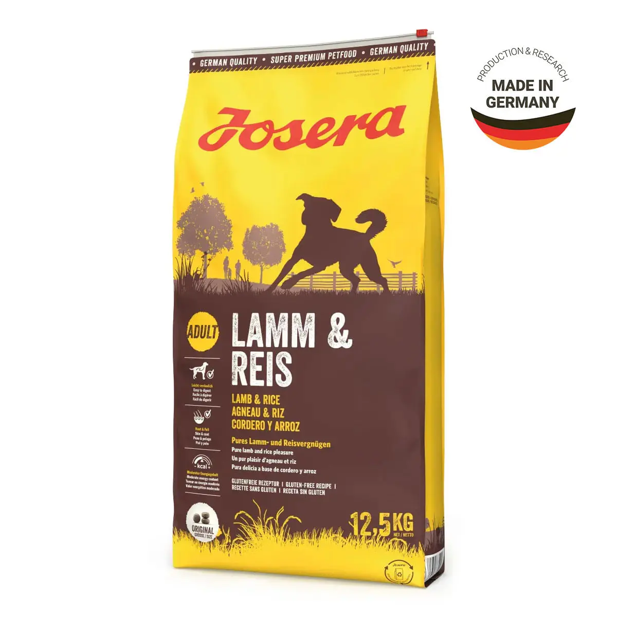 JOSERA Lamb & Rice, XS-XL, Miel si Orez, hrana uscata caini, 12.5kg