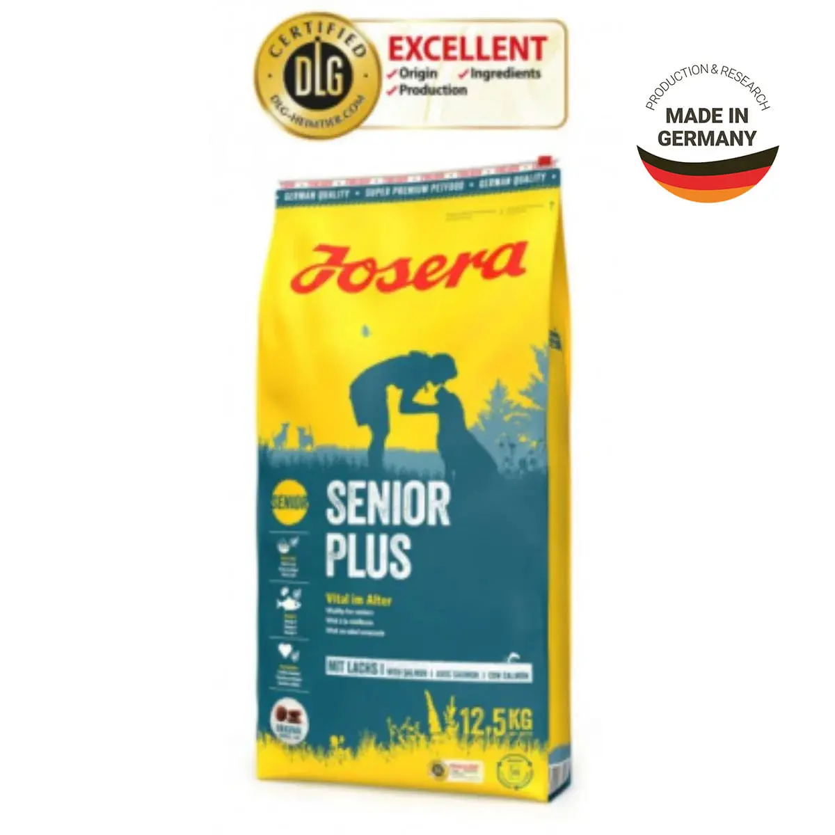 JOSERA Senior Plus, XS-XL, Pasare si Somon, hrana uscata caini senior, 12.5kg - Image 3