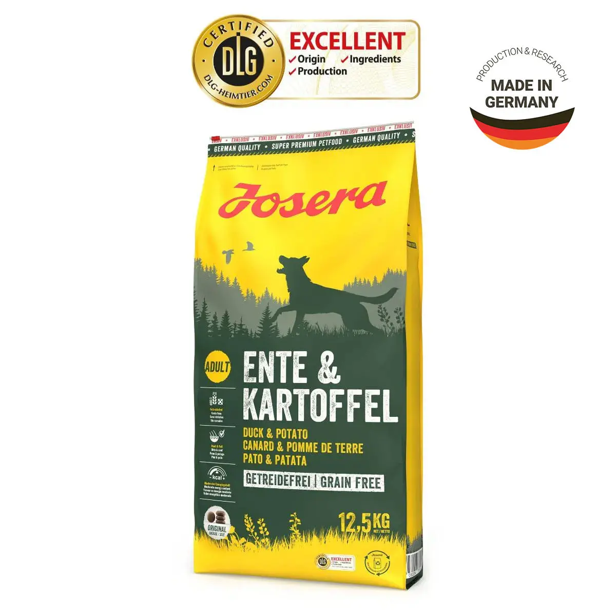JOSERA, XS-XL, Rata si Cartofi, hrana uscata fara cereale caini, 12.5kg