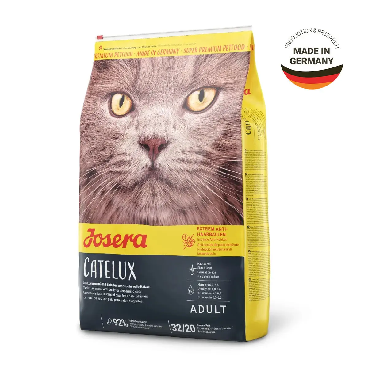 JOSERA Catelux, Rata, hrana uscata pisici, limitarea ghemurilor de blana, 10kg