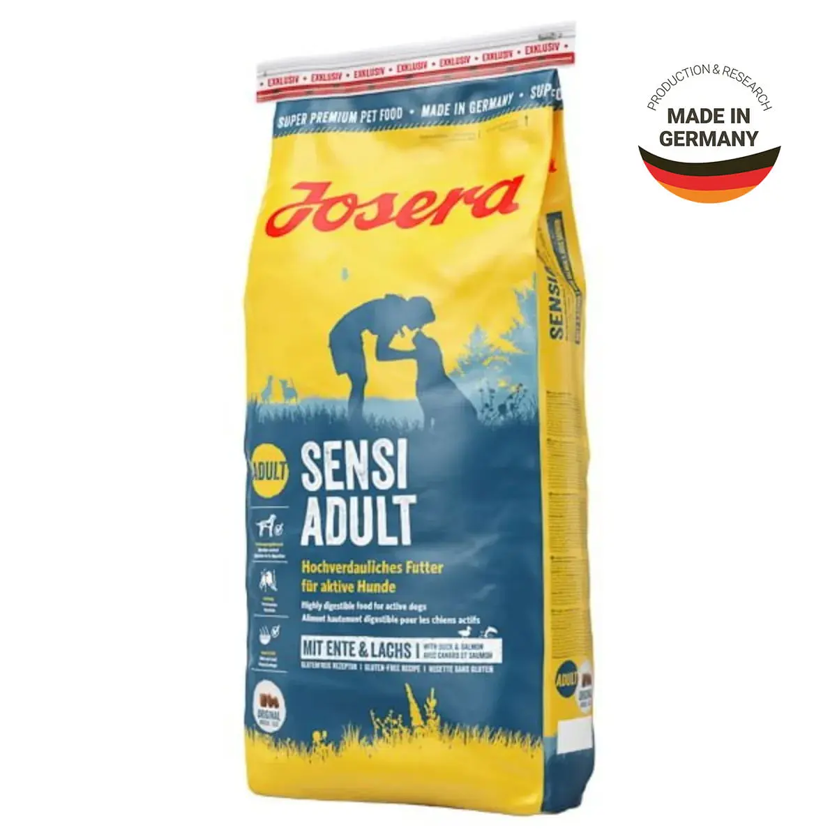 JOSERA Sensi Adult, XS-XL, Rata si Somon, hrana uscata caini, sistem digestiv, 15kg