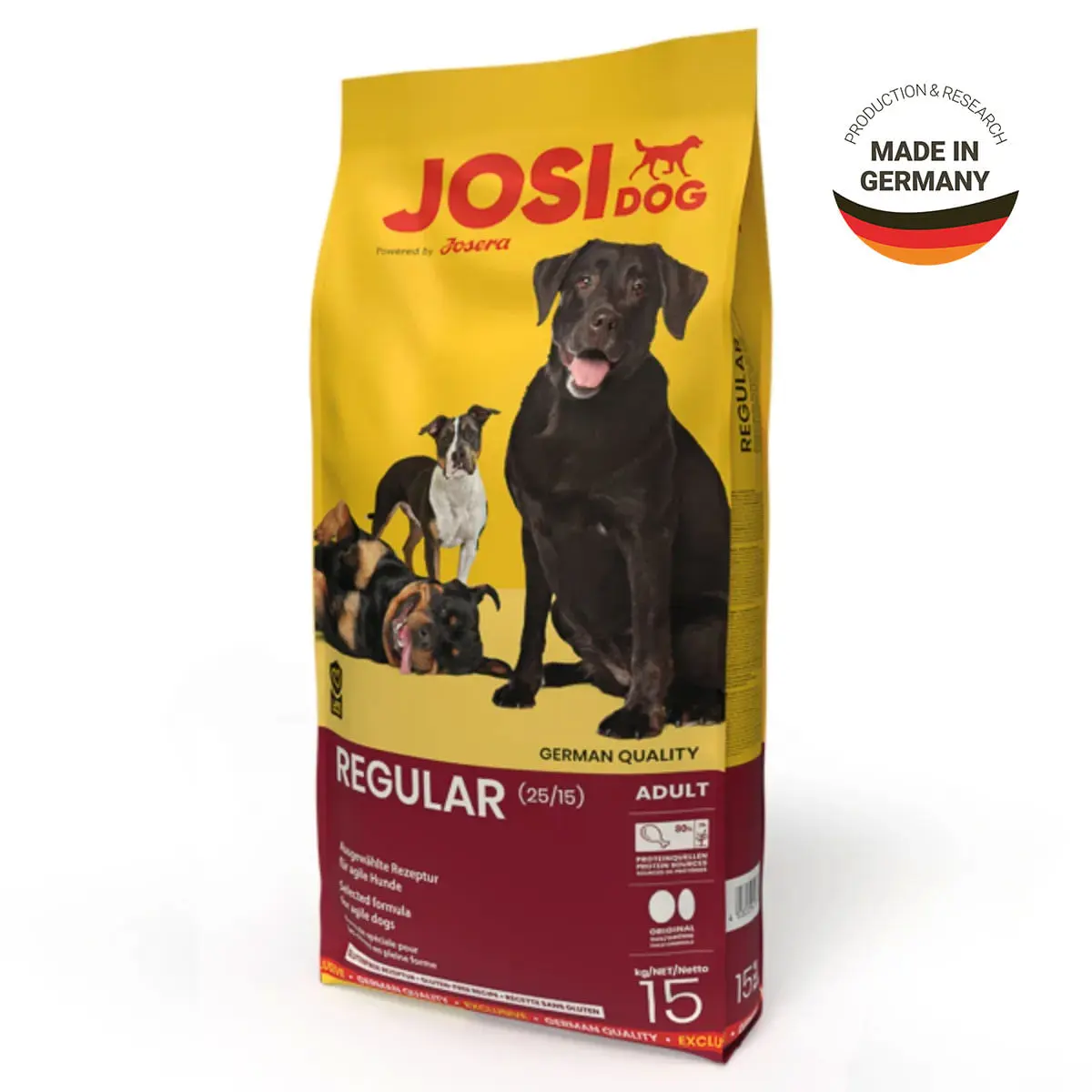 JOSIDOG Regular, XS-XL, Pasare, hrana uscata caini, 15kg