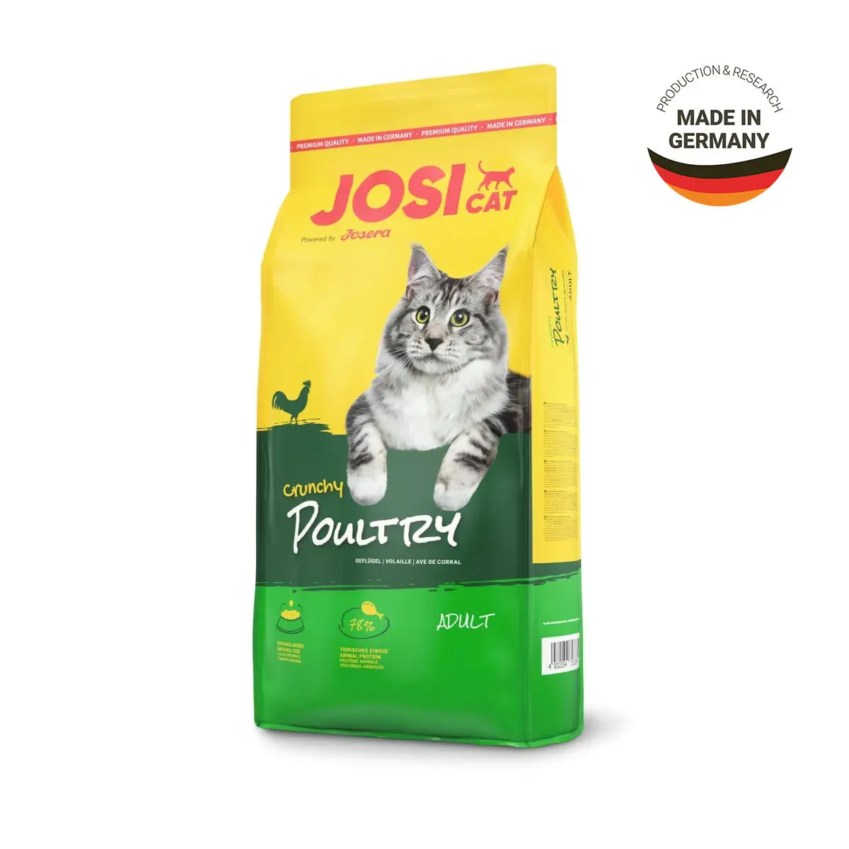 JOSICAT Crunchy, Pui, hrana uscata pisici, 18kg - Image 3