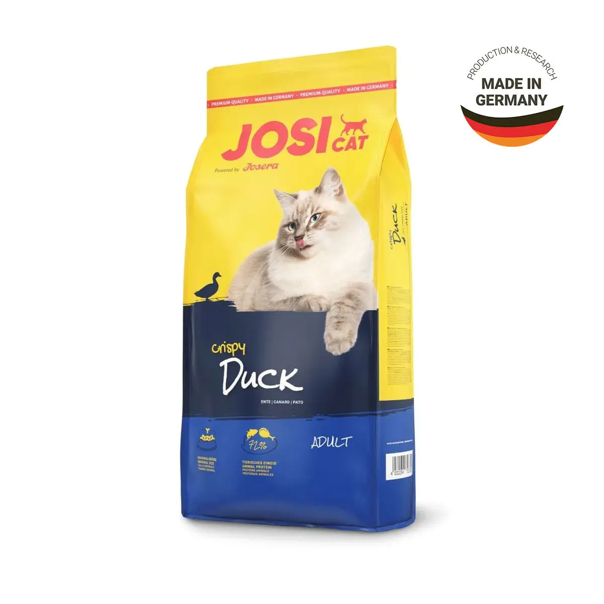 JOSICAT Crispy, Rata, hrana uscata pisici, 18kg