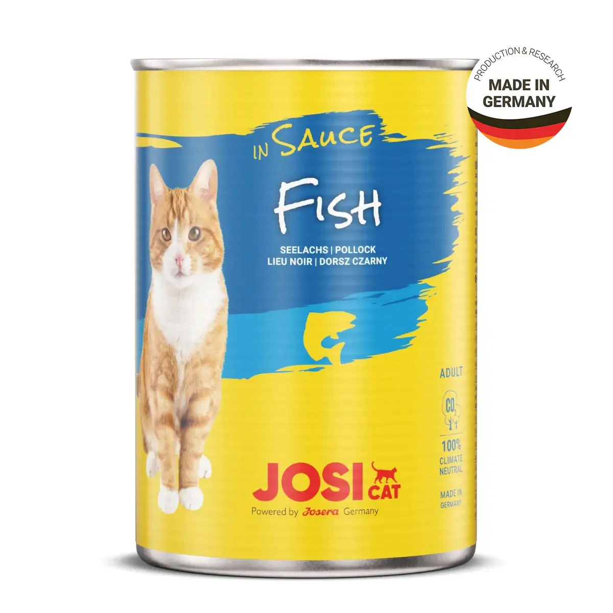 JOSICAT, Peste, bax conserva hrana umeda pisici, (in sos), 415g x 12
