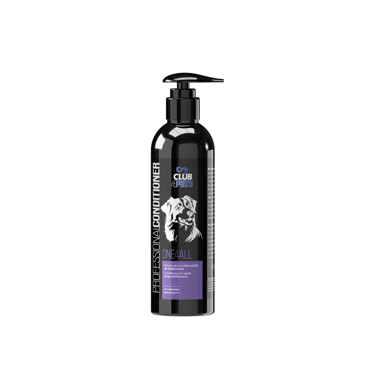 CLUB 4 PETS Profesional One4All, balsam caini, hidratant, flacon cu aplicator, 250ml - Image 2