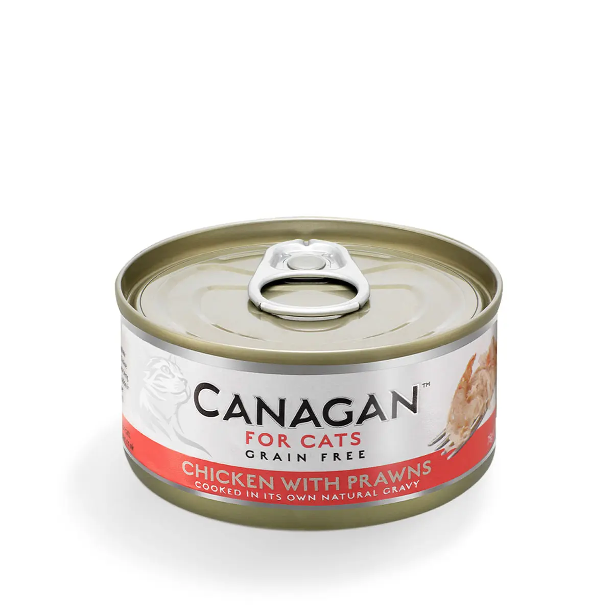 CANAGAN, Pui si Creveti, conserva hrana umeda fara cereale pisici junior & adult, (in suc propriu), 75g
