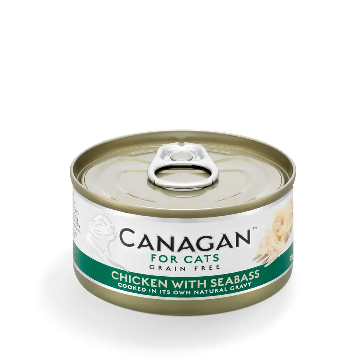 CANAGAN, Pui si Biban, conserva hrana umeda fara cereale pisici junior & adult, (in suc propriu), 75g - Image 2